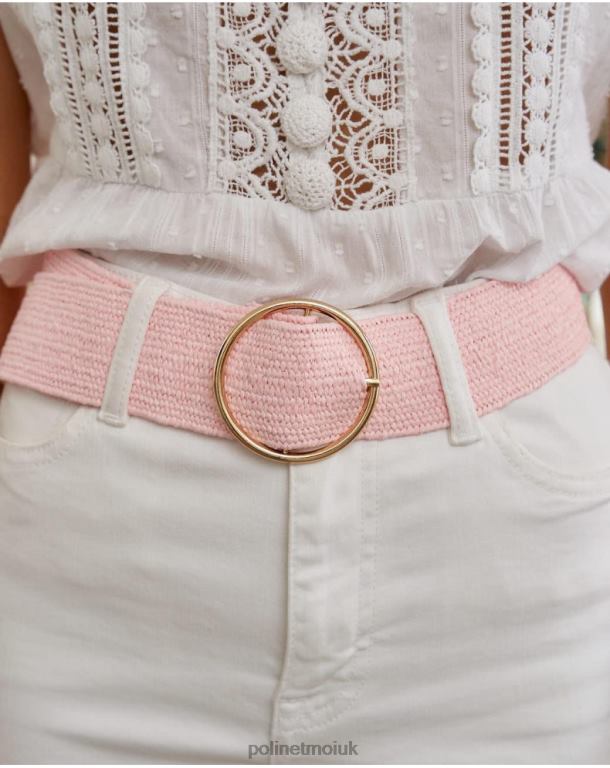 Accessories Polin et moi Pink Elastic Belt Rose J4DB6379