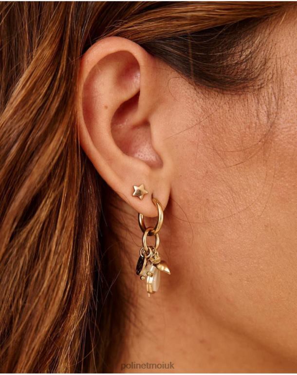 Accessories Polin et moi Beaded earrings Greece GOLD/PLATINUM J4DB6387