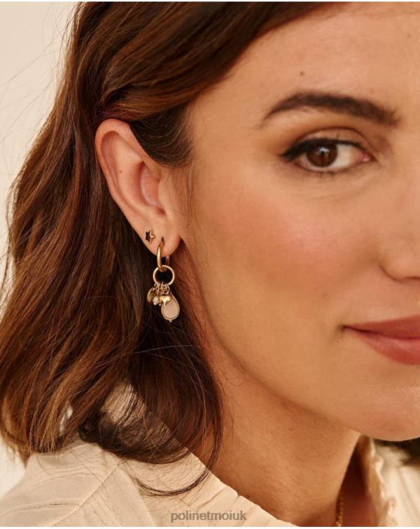 Accessories Polin et moi Beaded earrings Greece GOLD/PLATINUM J4DB6387