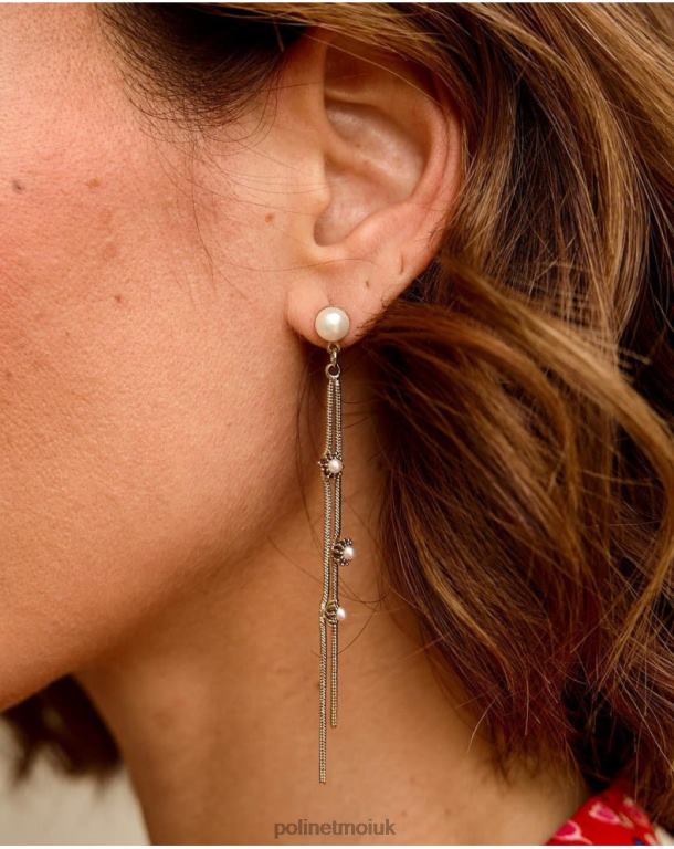 Accessories Polin et moi Earrings Flowers Patricia GOLD/PLATINUM J4DB6407