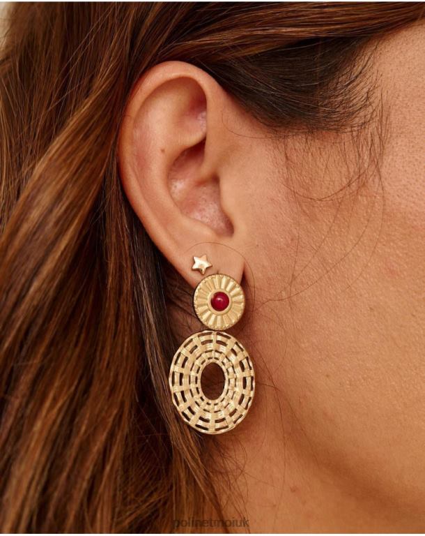 Accessories Polin et moi Golden Earring Verina Tile J4DB6388