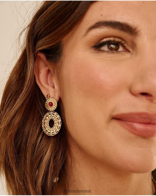 Accessories Polin et moi Golden Earring Verina Tile J4DB6388