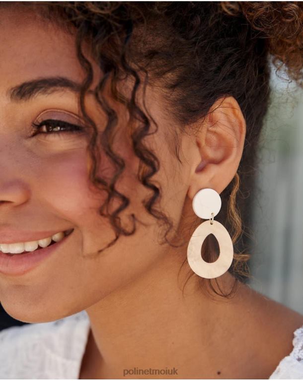 Accessories Polin et moi Narta Acrylic Earrings Nude J4DB6369