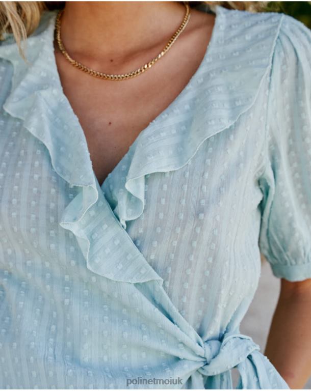 Clothing Polin et moi Ariana Cross Blouse APPLE GREEN/ MINT J4DB6185