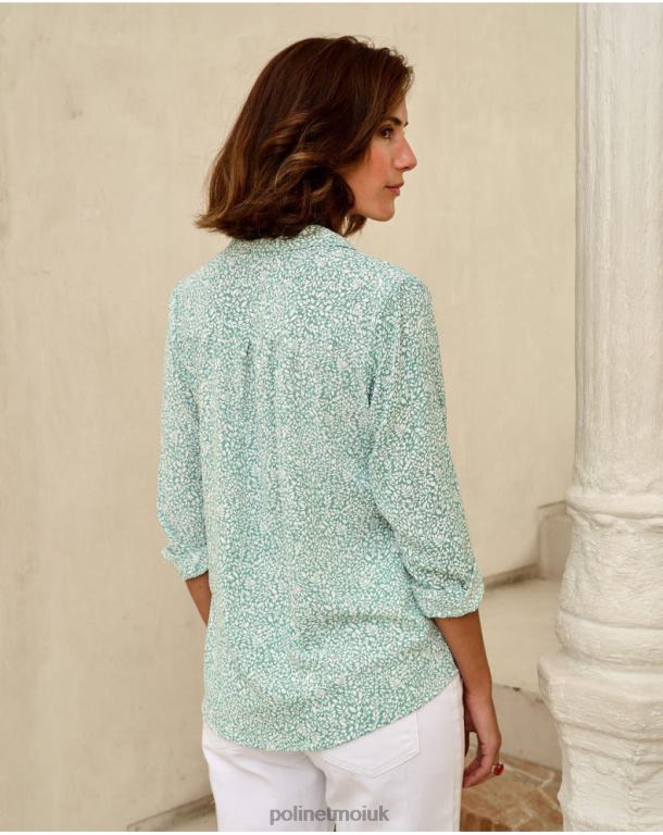 Clothing Polin et moi Ayana Floral Shirt Eucalyptus J4DB6184