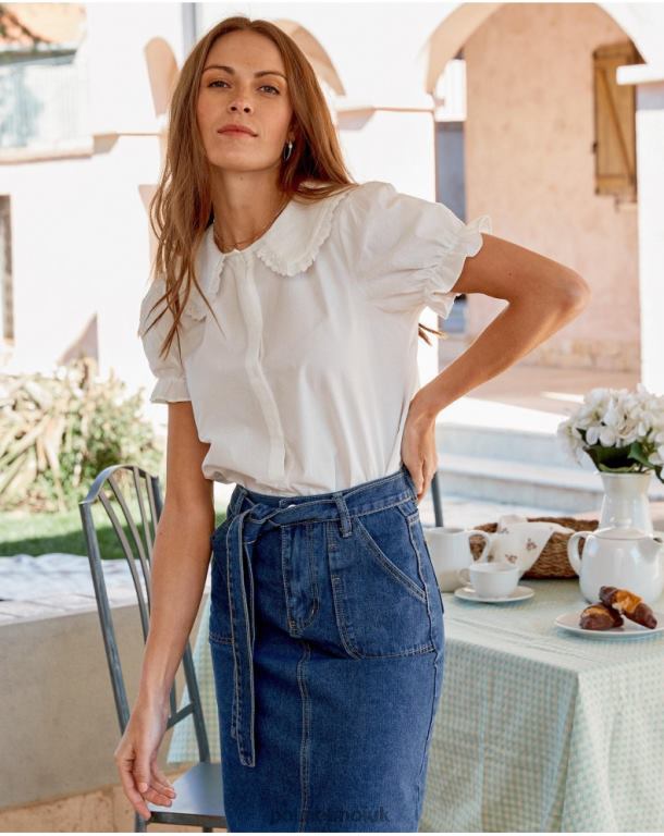 Clothing Polin et moi Baby Mia Collar Shirt WHITE J4DB6235