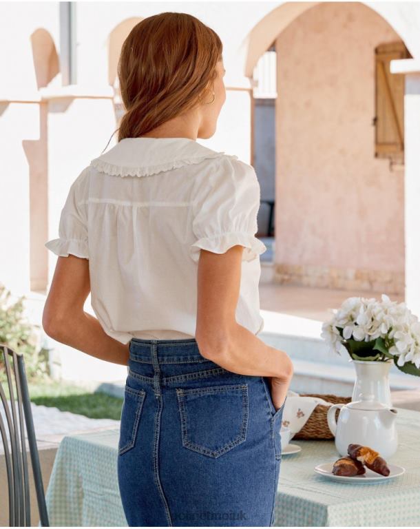 Clothing Polin et moi Baby Mia Collar Shirt WHITE J4DB6235