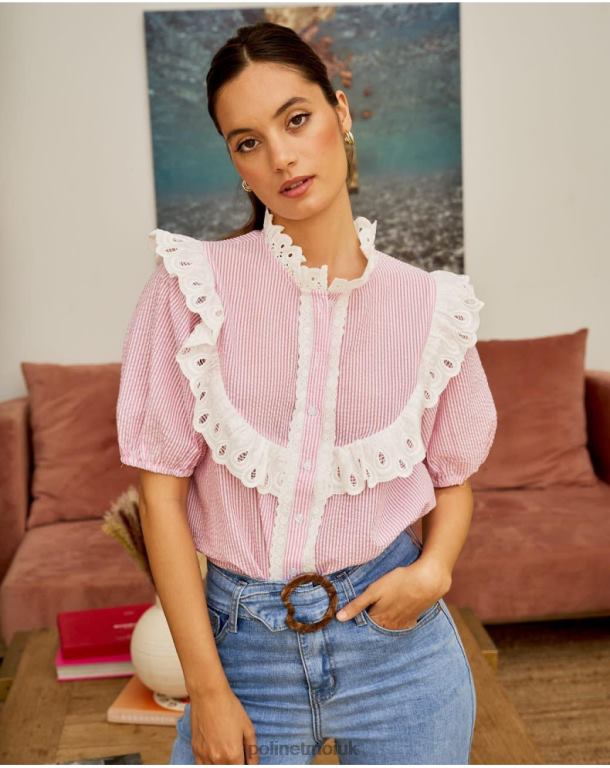 Clothing Polin et moi Baby Mila Blouse Rose J4DB6204