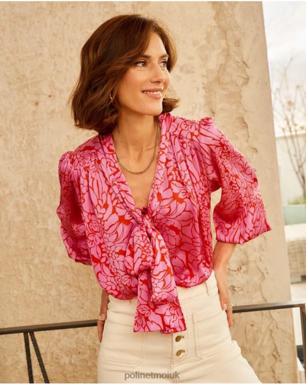 Clothing Polin et moi Blouse Bow Idara ROSE J4DB6211