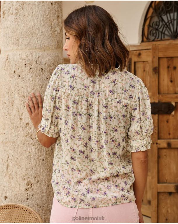 Clothing Polin et moi Blouse Flowers Olim APPLE GREEN/ MINT J4DB6190