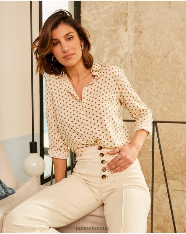 Clothing Polin et moi Blouse Moles Aphrodite camel J4DB6199
