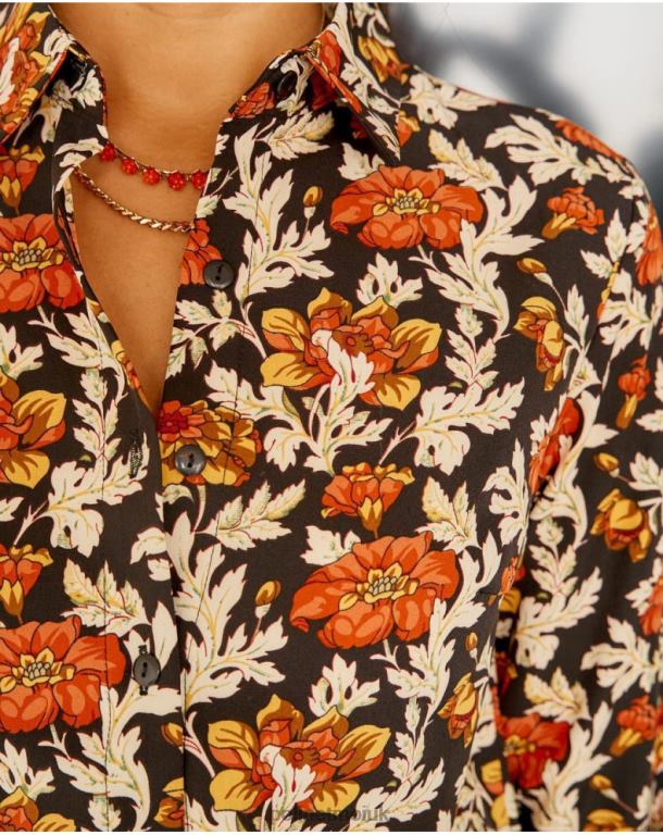 Clothing Polin et moi Cira Floral Shirt black J4DB6226