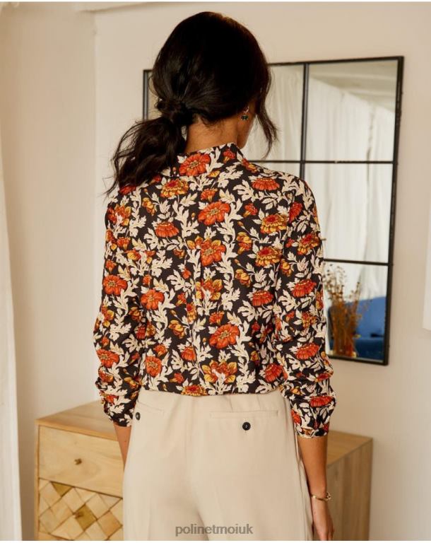 Clothing Polin et moi Cira Floral Shirt black J4DB6226