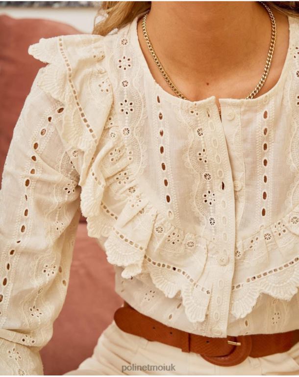 Clothing Polin et moi Embroidered shirt Lia Raw J4DB6208