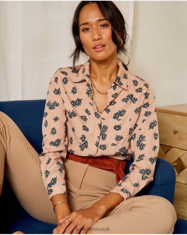 Clothing Polin et moi Flor Margarita Shirt Rose J4DB6225