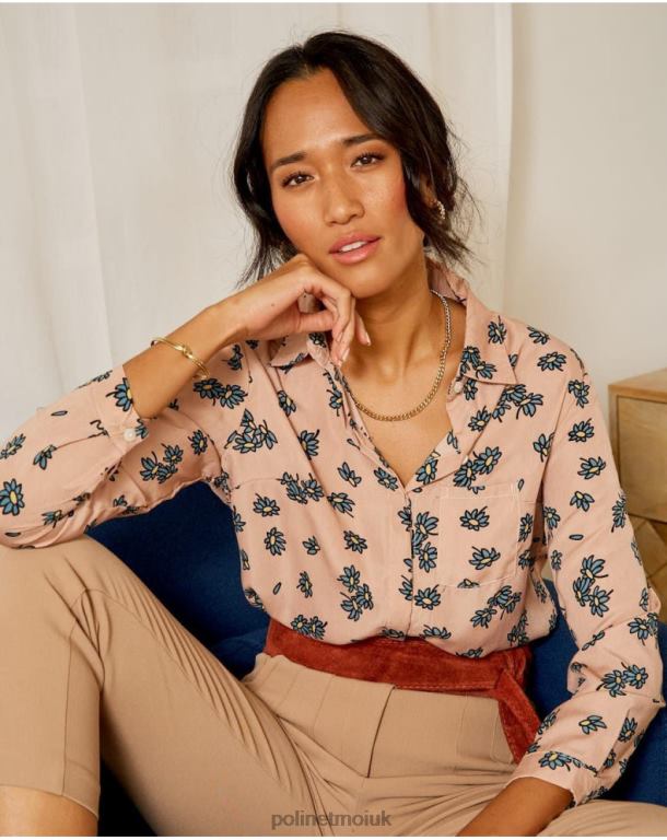 Clothing Polin et moi Flor Margarita Shirt Rose J4DB6225