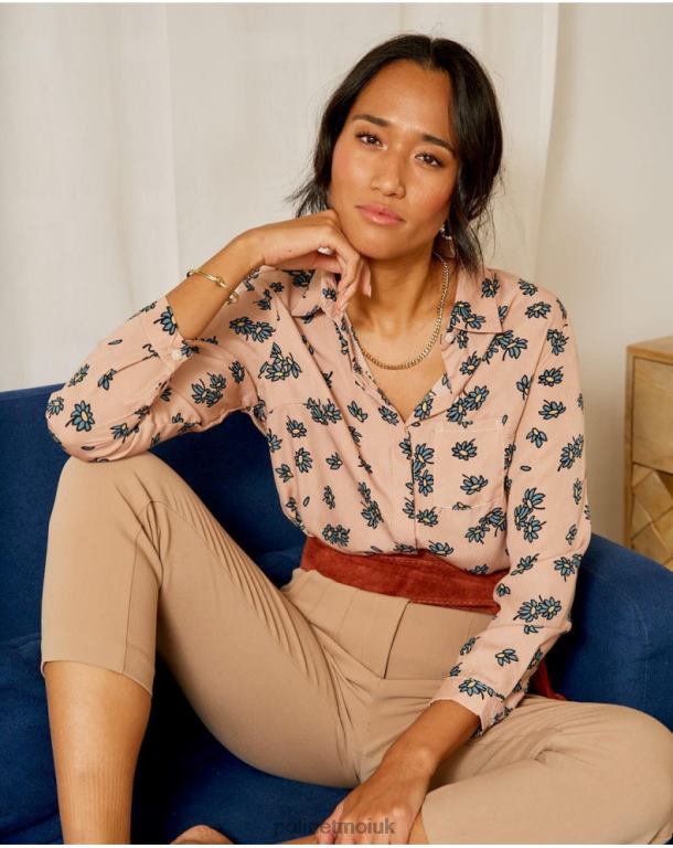 Clothing Polin et moi Flor Margarita Shirt Rose J4DB6225