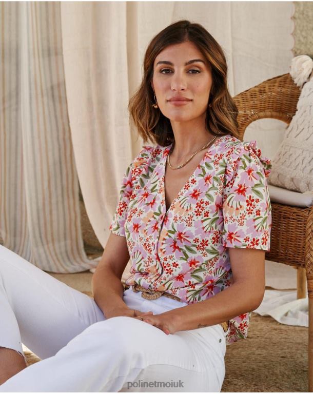 Clothing Polin et moi Floral Blouse Wilhelmina Mallow J4DB6172