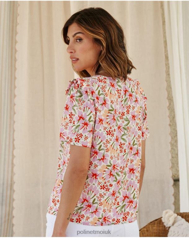 Clothing Polin et moi Floral Blouse Wilhelmina Mallow J4DB6172