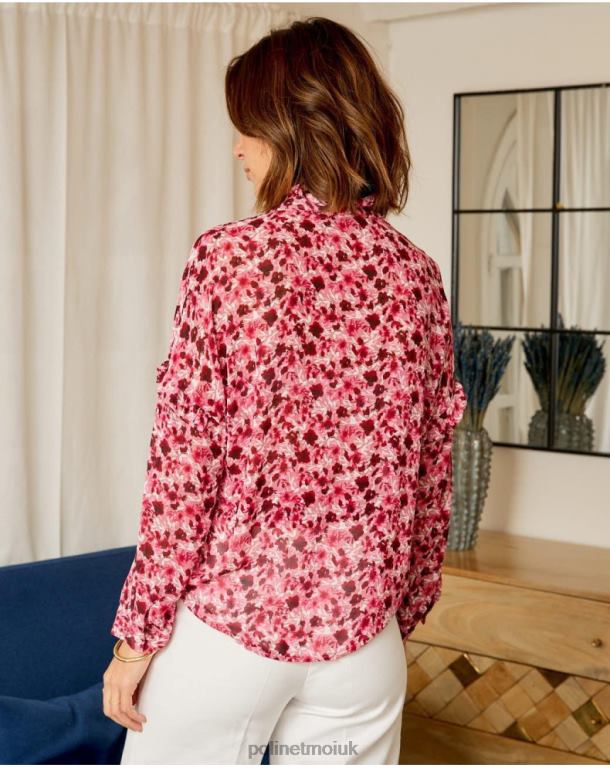 Clothing Polin et moi Floral Shirt Charlotte Raspberry J4DB6195