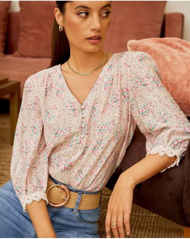 Clothing Polin et moi Floral blouse Giovanna Rose J4DB6207