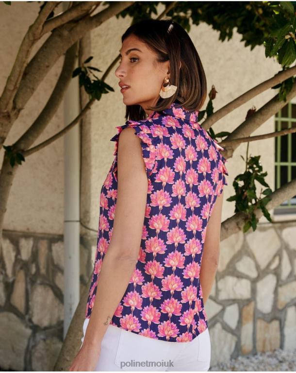 Clothing Polin et moi Floral blouse Jullia lavender J4DB6191