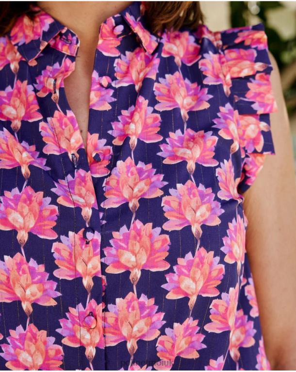 Clothing Polin et moi Floral blouse Jullia lavender J4DB6191
