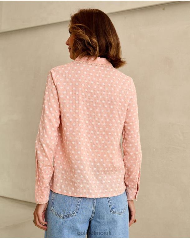 Clothing Polin et moi Hari Polka Dot Shirt Rose J4DB6203