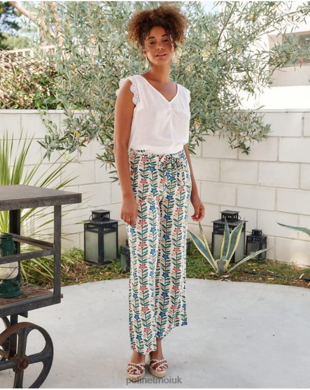 Clothing Polin et moi Lace blouse Mery white J4DB6153