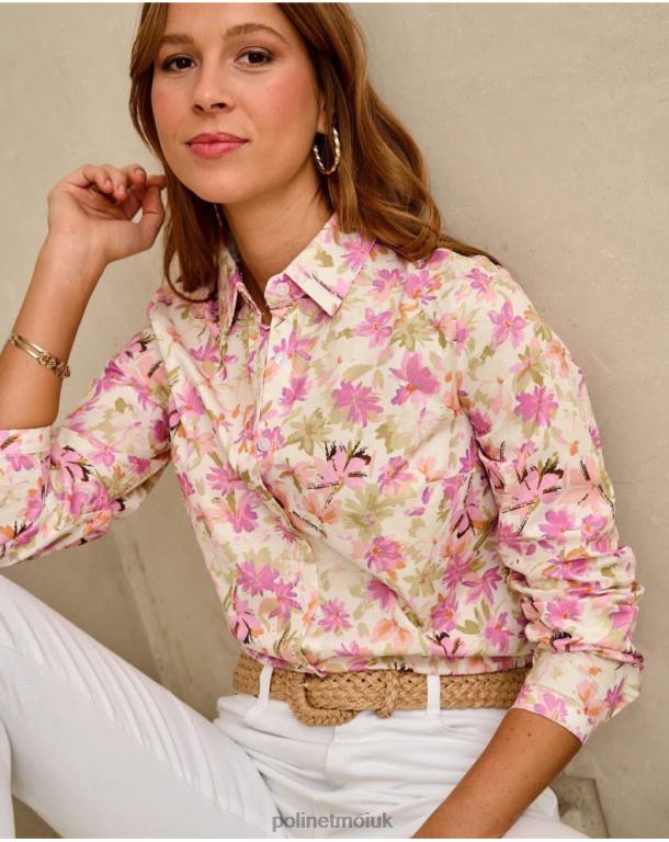 Clothing Polin et moi Marilina Flowers Shirt Mallow J4DB6201