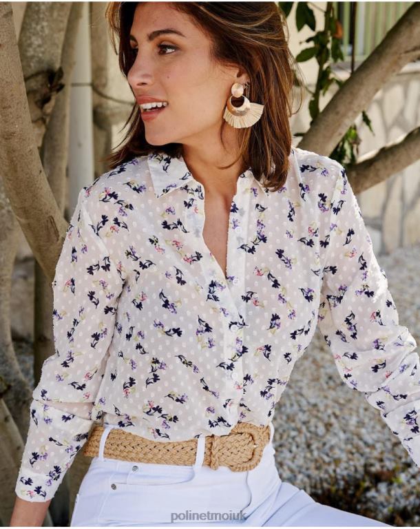 Clothing Polin et moi Plumeti Emelina Shirt white J4DB6200