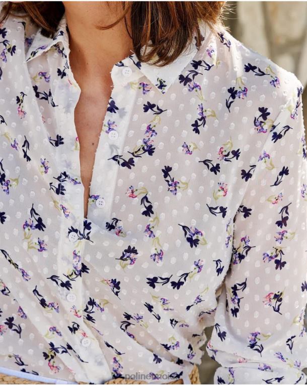 Clothing Polin et moi Plumeti Emelina Shirt white J4DB6200