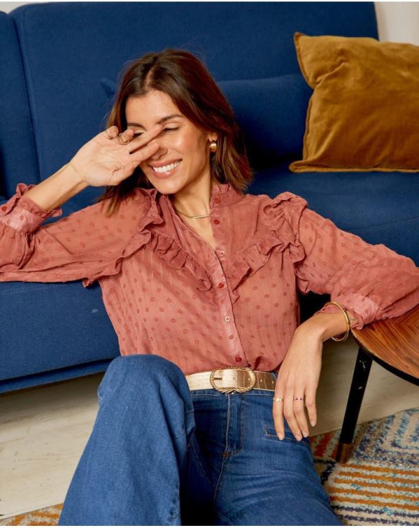 Clothing Polin et moi Plumeti Mona blouse MAKEUP J4DB6228