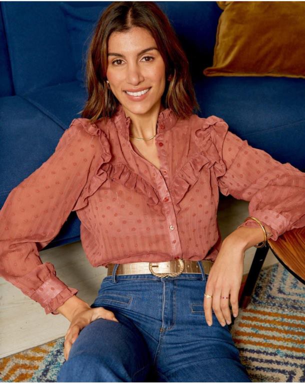 Clothing Polin et moi Plumeti Mona blouse MAKEUP J4DB6228