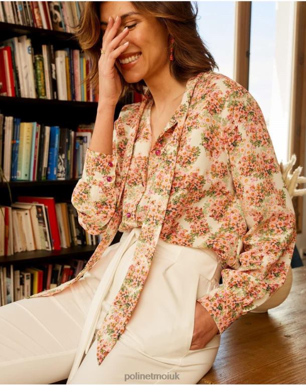 Clothing Polin et moi Shirt Bow Edit Rose J4DB6221