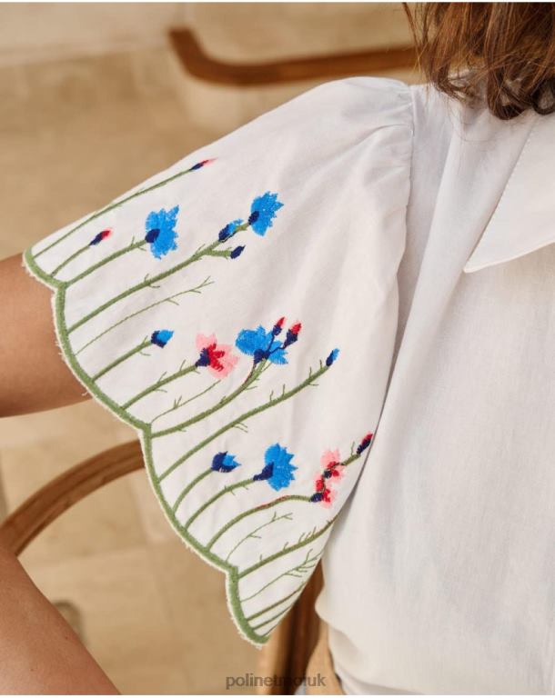 Clothing Polin et moi Shirt ruffle Amira white J4DB6181