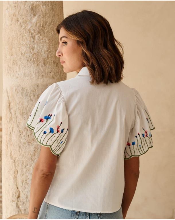 Clothing Polin et moi Shirt ruffle Amira white J4DB6181