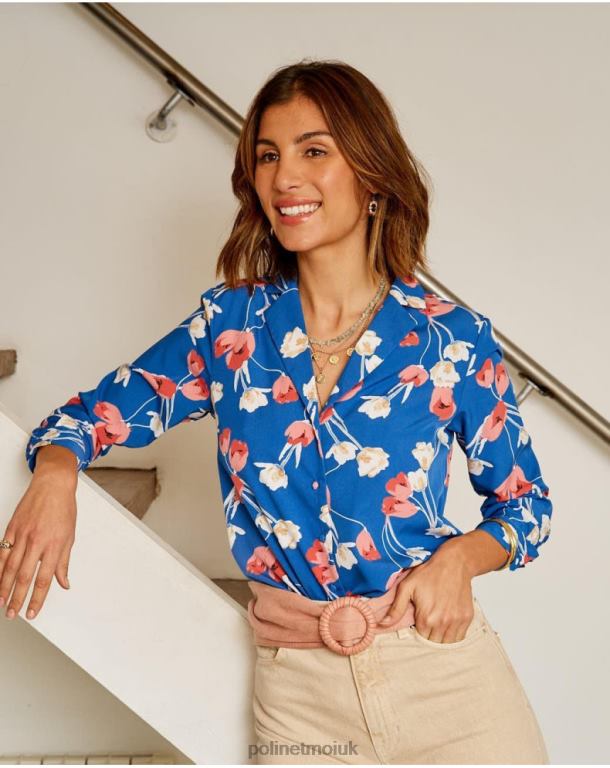 Clothing Polin et moi Tulip Shirt Talia klein blue J4DB6224