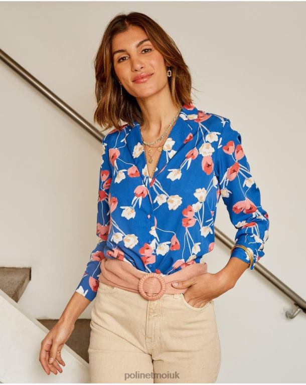 Clothing Polin et moi Tulip Shirt Talia klein blue J4DB6224