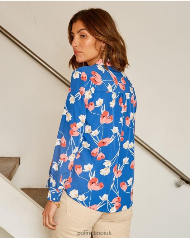 Clothing Polin et moi Tulip Shirt Talia klein blue J4DB6224