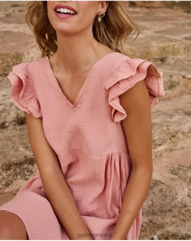 Clothing Polin et moi Babydoll Ella dress Rose J4DB65