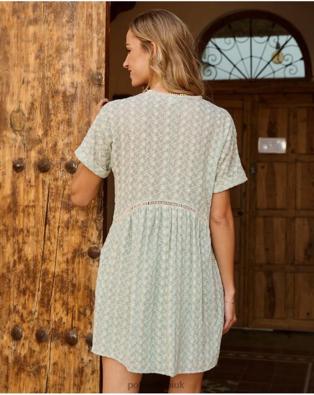Clothing Polin et moi Babydoll Magdalena dress Water green J4DB638