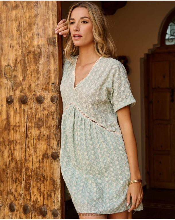 Clothing Polin et moi Babydoll Magdalena dress Water green J4DB638