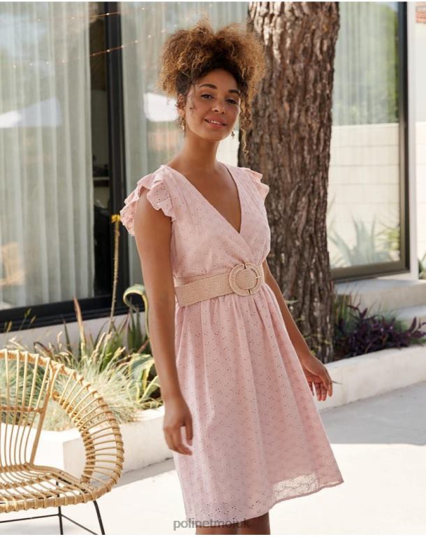 Clothing Polin et moi Batista Carmina dress Rose J4DB622