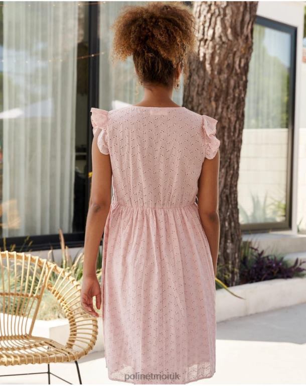 Clothing Polin et moi Batista Carmina dress Rose J4DB622