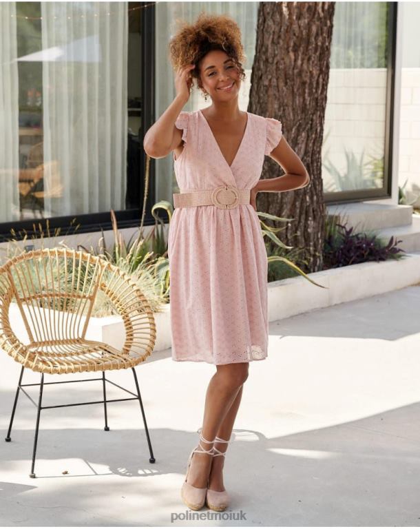 Clothing Polin et moi Batista Carmina dress Rose J4DB622