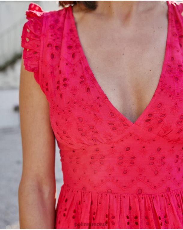 Clothing Polin et moi Batista Ilina dress Fuchsia J4DB6128