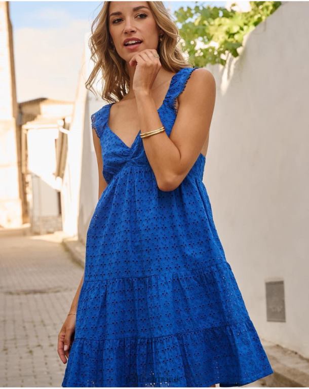 Clothing Polin et moi Batista Nerva dress Klein Blue J4DB628