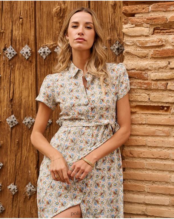 Clothing Polin et moi Camisero dress Ilsa Celestial J4DB631