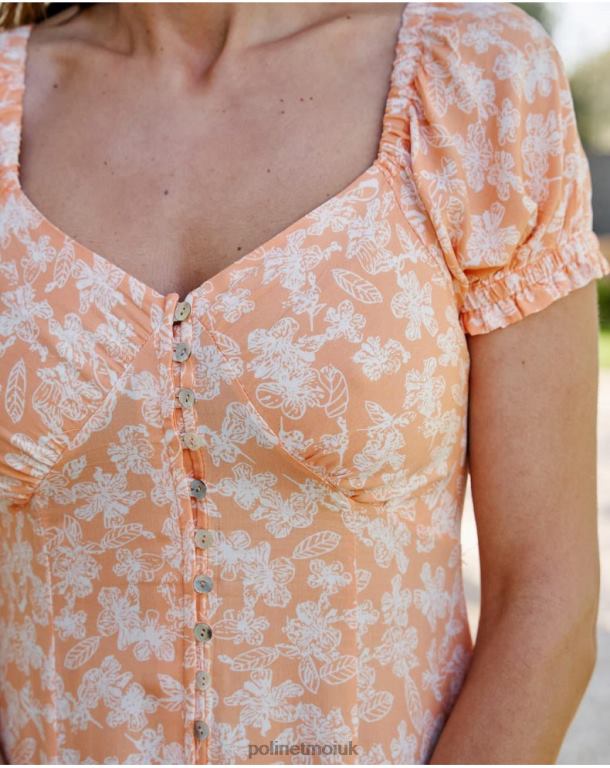 Clothing Polin et moi Cleofe Buttons Dress PEACH J4DB690